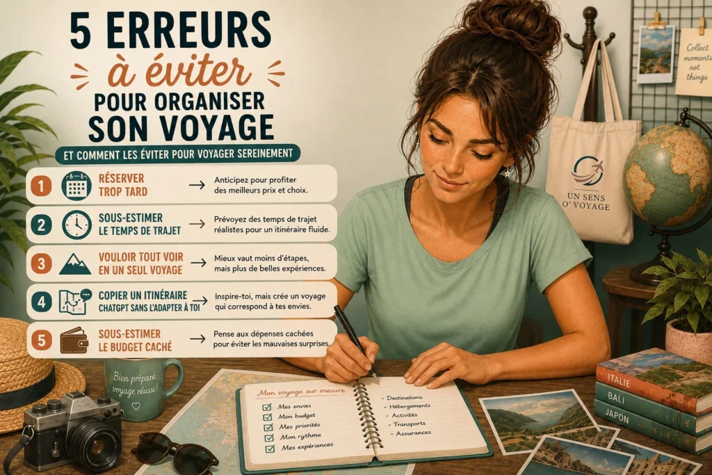 5 erreurs à éviter pour organiser son voyage | Voyage sur mesure