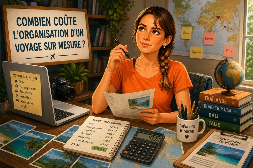 Combien coûte l'organisation d'un voyage sur mesure?